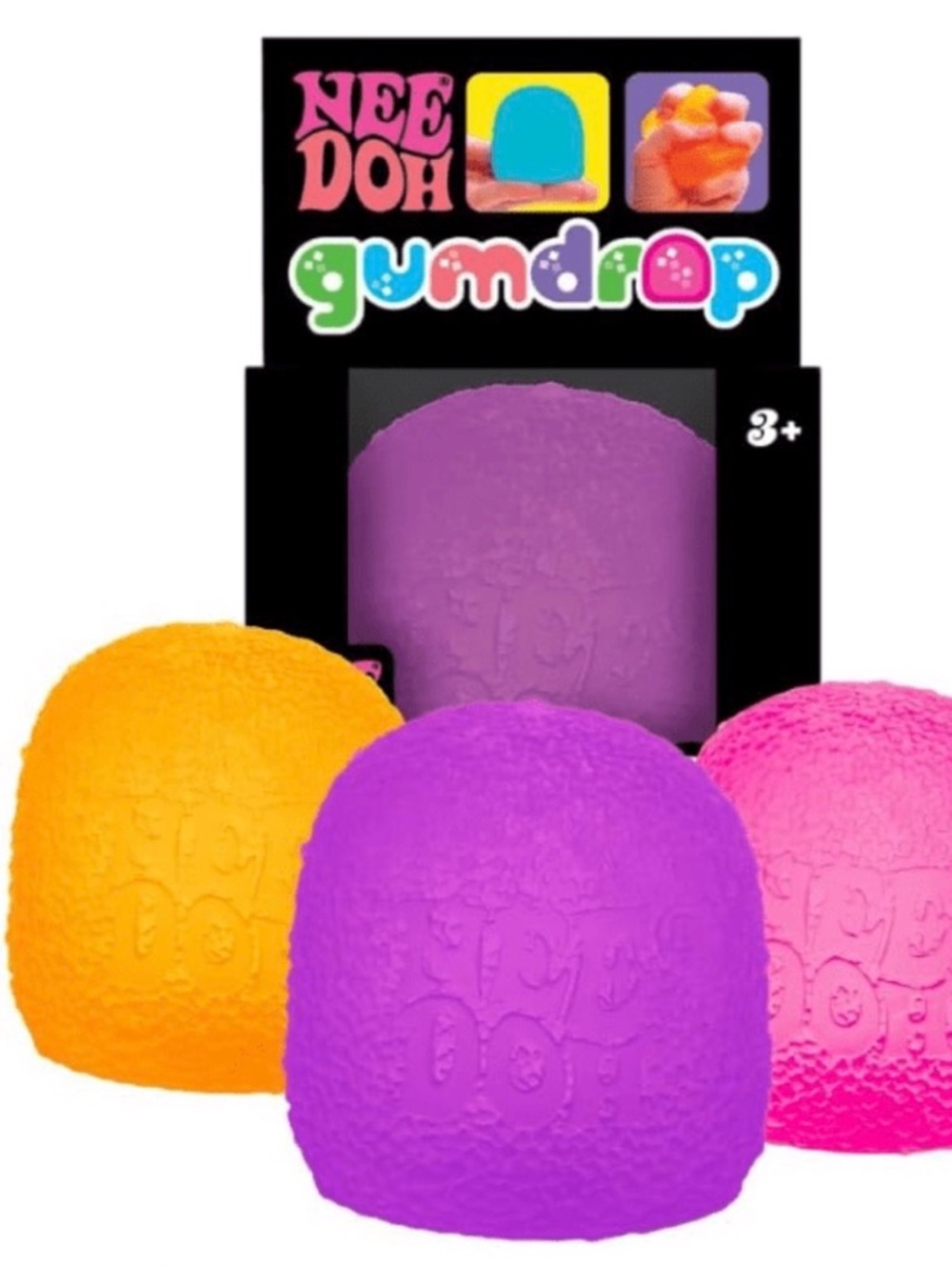 NeeDoh Viral Gumdrop Super Solid Squish! - Purple